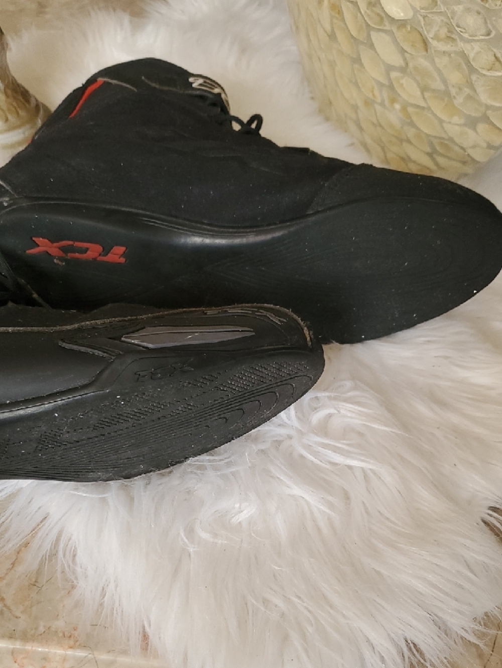TCx Black High-Top Motocycle  Sneakers Boots Size 11 - Picture 10 of 17